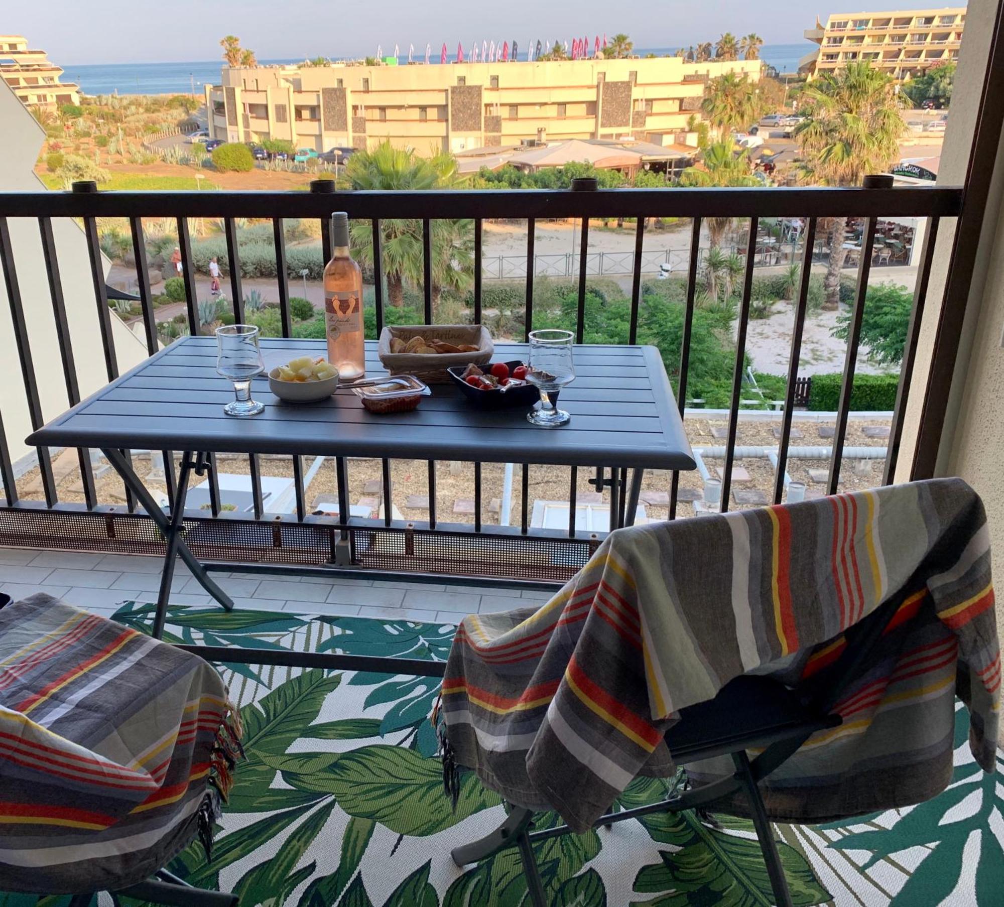 BAGATELLE NATURISTE HELIOPOLIS clim ascenseur vue mer parking privé Agde Exterior foto